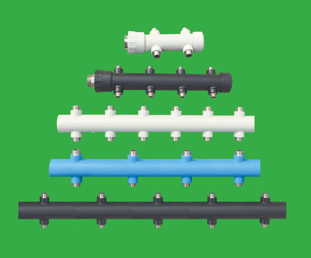 PE(PPR)水表专用双排分水器系列II、63型